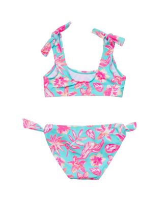 Big Girls Tropical Glow Recycled Crop Bikini