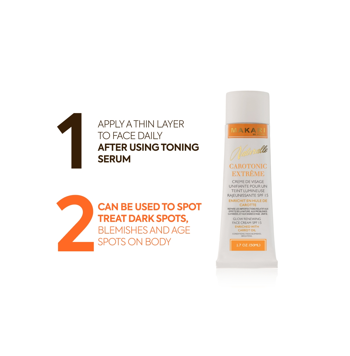 Naturalle Carotonic Extreme Glow Renewing Face Cream - 1.7oz