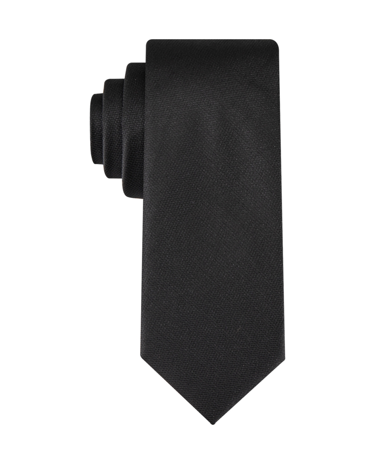 Calvin Klein Men's Emerson Lurex Solid Tie In Black
