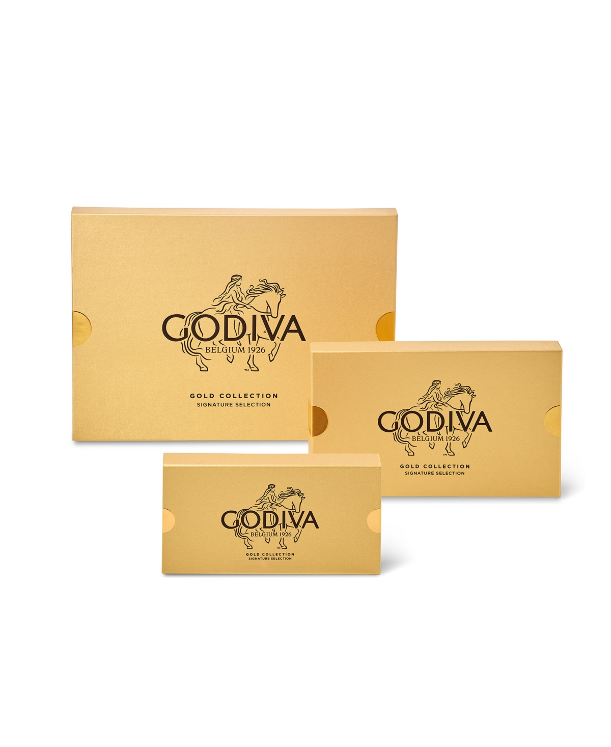 Godiva Assorted Chocolate Gold Collection Boxes Tower With Gold Ribbon, 53-pc. In Transparent