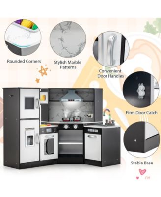 Kids Corner Pretend Kitchen Playset with Separated Washing Basin