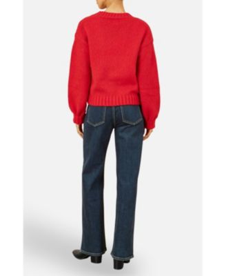 Women's Hand Embroidered Chunky Knitted Cardigan