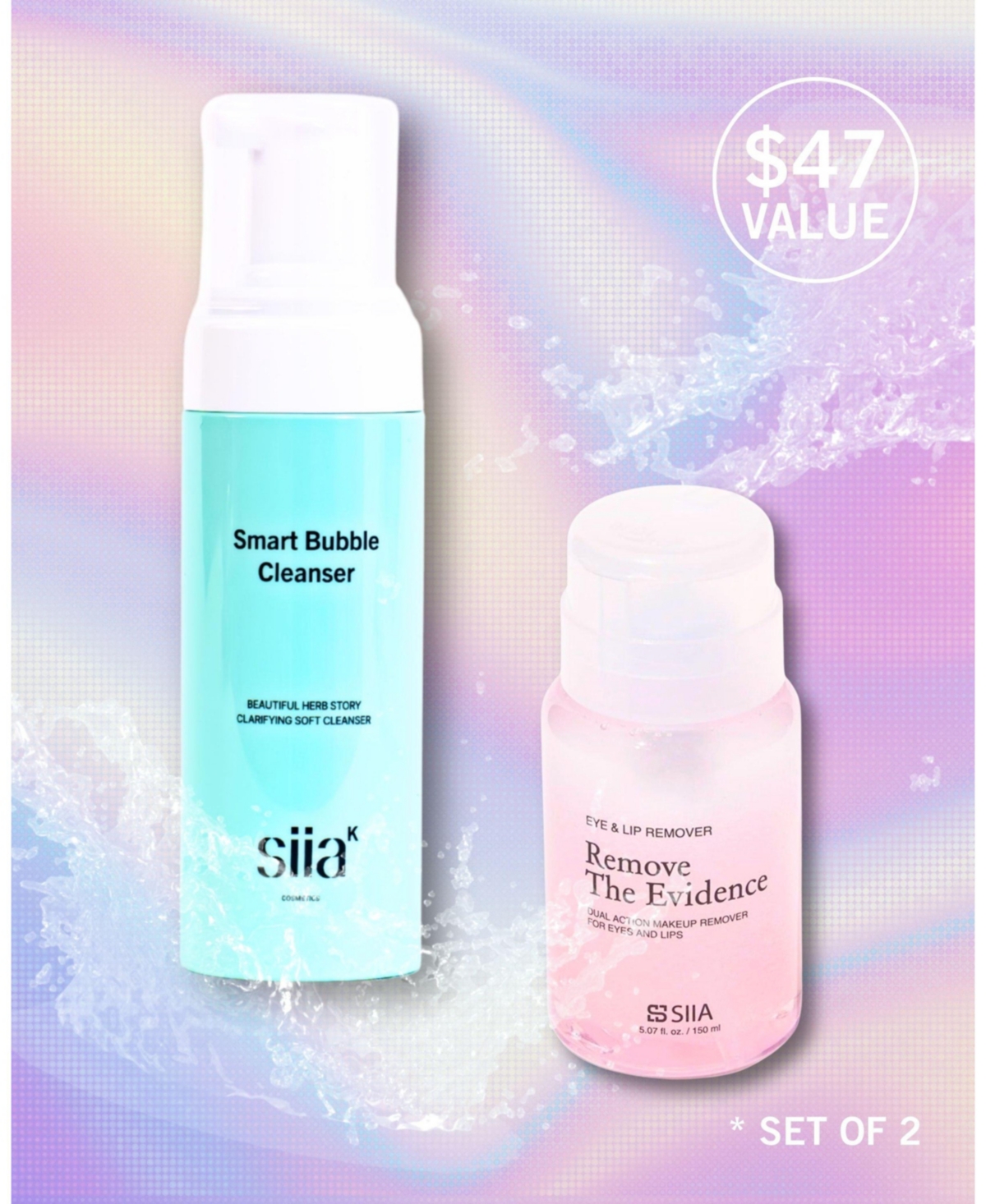 Siia Cosmetics 2-Pc. Double Cleanse Duo Set