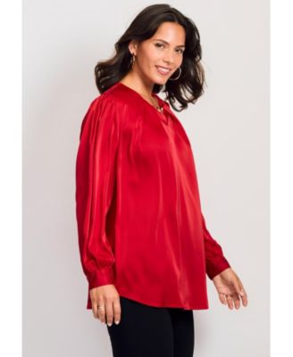 Women's Chain Detail Satin Top