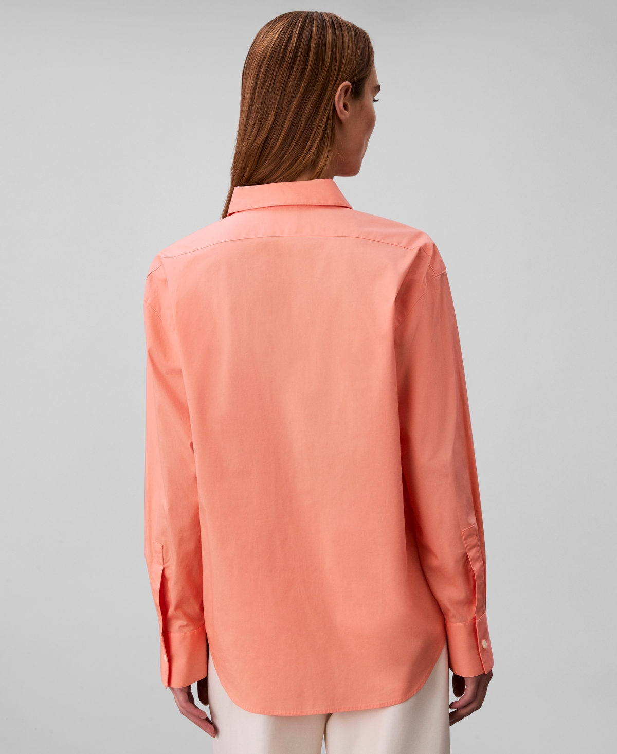 Calvin Klein Women's Relaxed Button-down Shirt In Pink