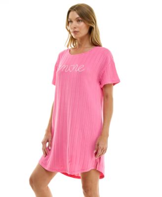 Women's 34" Crew Neck Sleep Tee with Side Slits