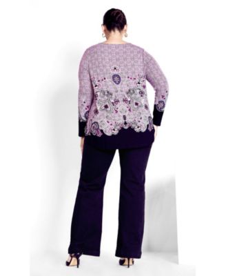 Women's Delilah Placement Top