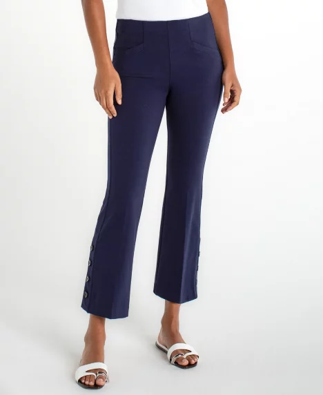 Women's Petite Stella Pull-On Kick Flare Pants - Cadet Blue