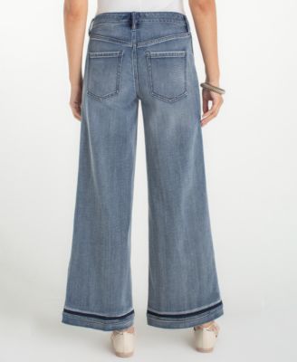 Women's Petite Super Stride Wide-Leg Jeans