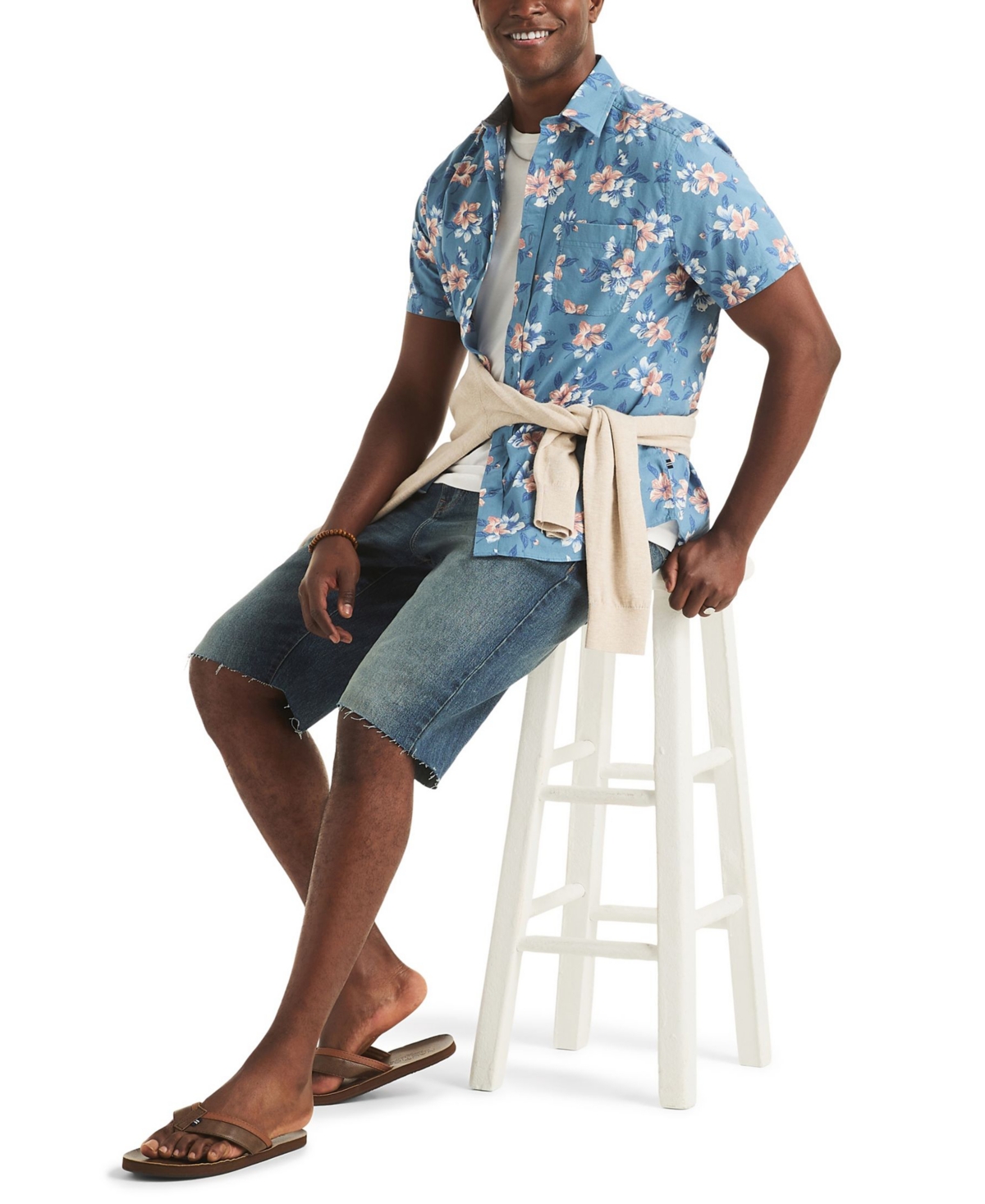 Nautica Men's Printed Short-Sleeve Shirt