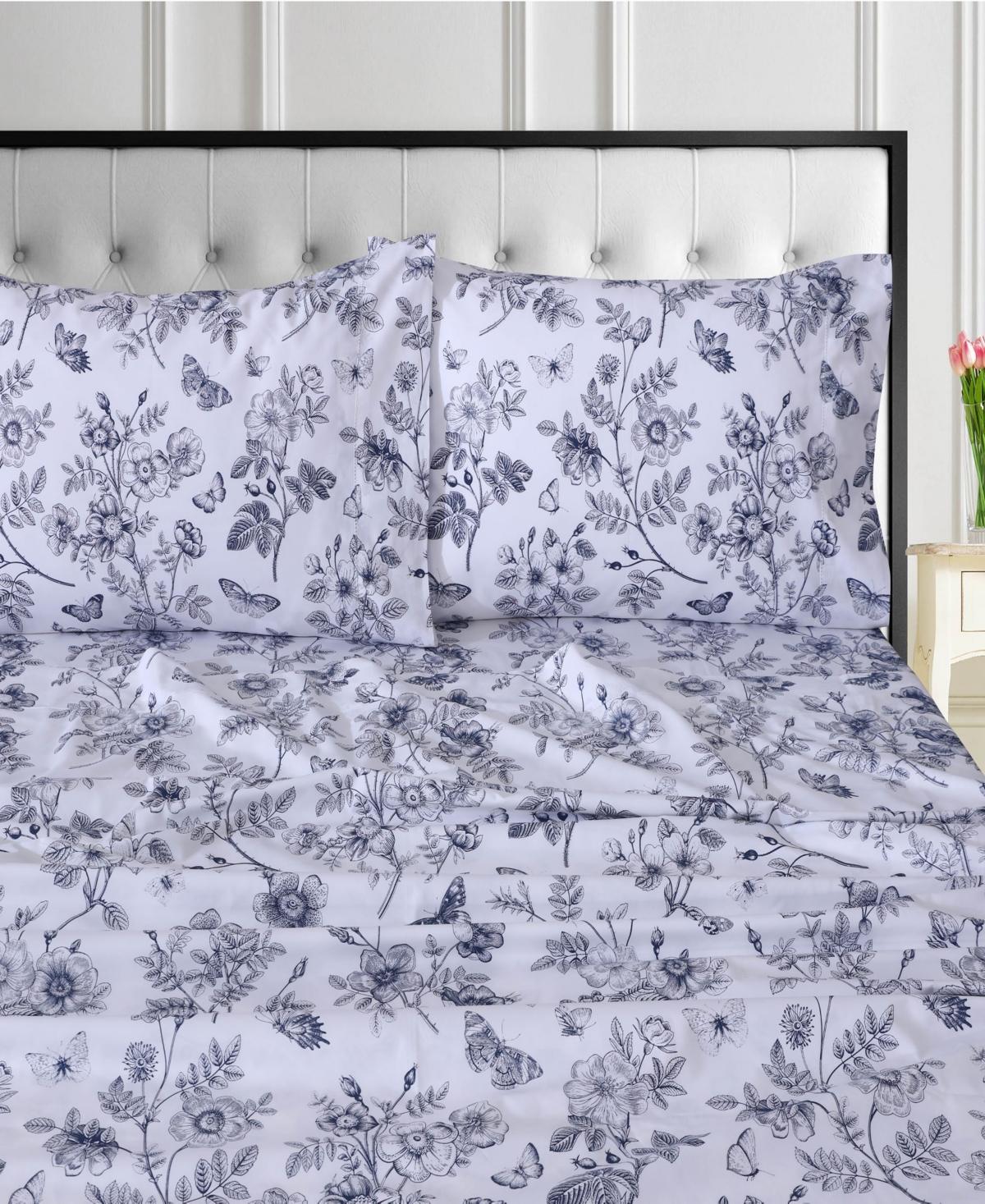 Tribeca Living 400-thread Count Cotton 4-pc. Extra Deep Pocket Sheet Set, Full In White