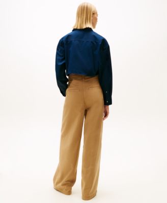 Women's Cropped Utility Shirt Jacket