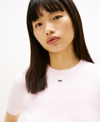 Women's Essential Striped Short-Sleeve Sweater