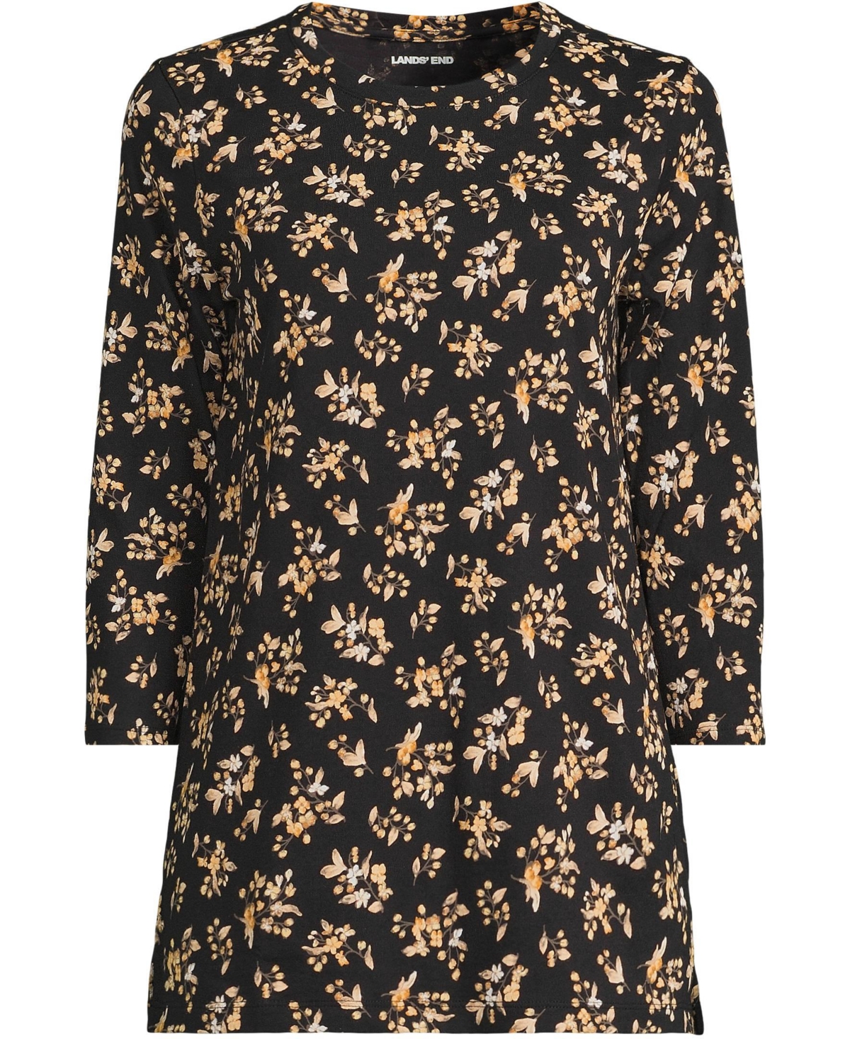 Lands' End Plus 3/4 Sleeve Cotton Supima Tunic