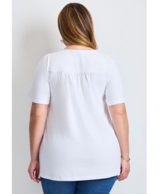 Women's Smocked Squareneck Top