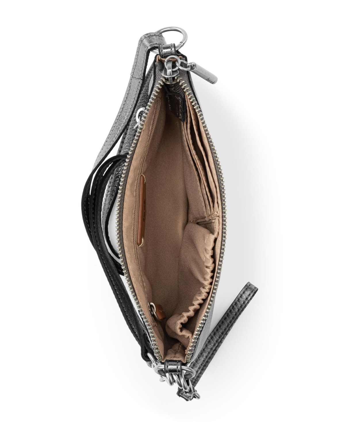 The Sak Vita Leather Zip Top Wristlet