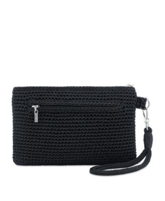 Vita Leather Zip Top Wristlet