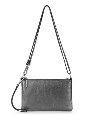 Vita Leather Zip Top Wristlet 