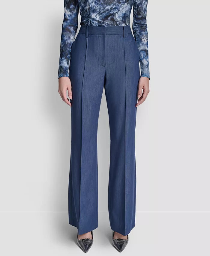 Women's Pintuck Fit and Flare Pants