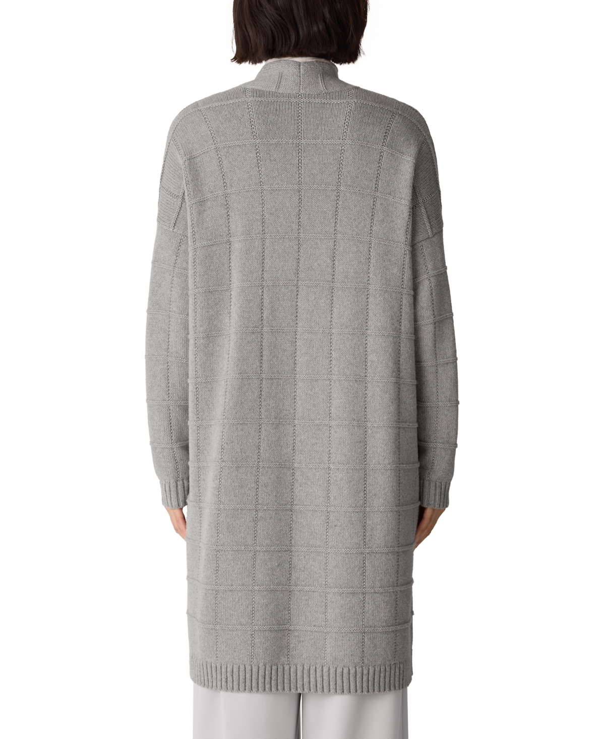 Eileen Fisher Women's Knee Boxy Long-Sleeve Cardigan Sweater