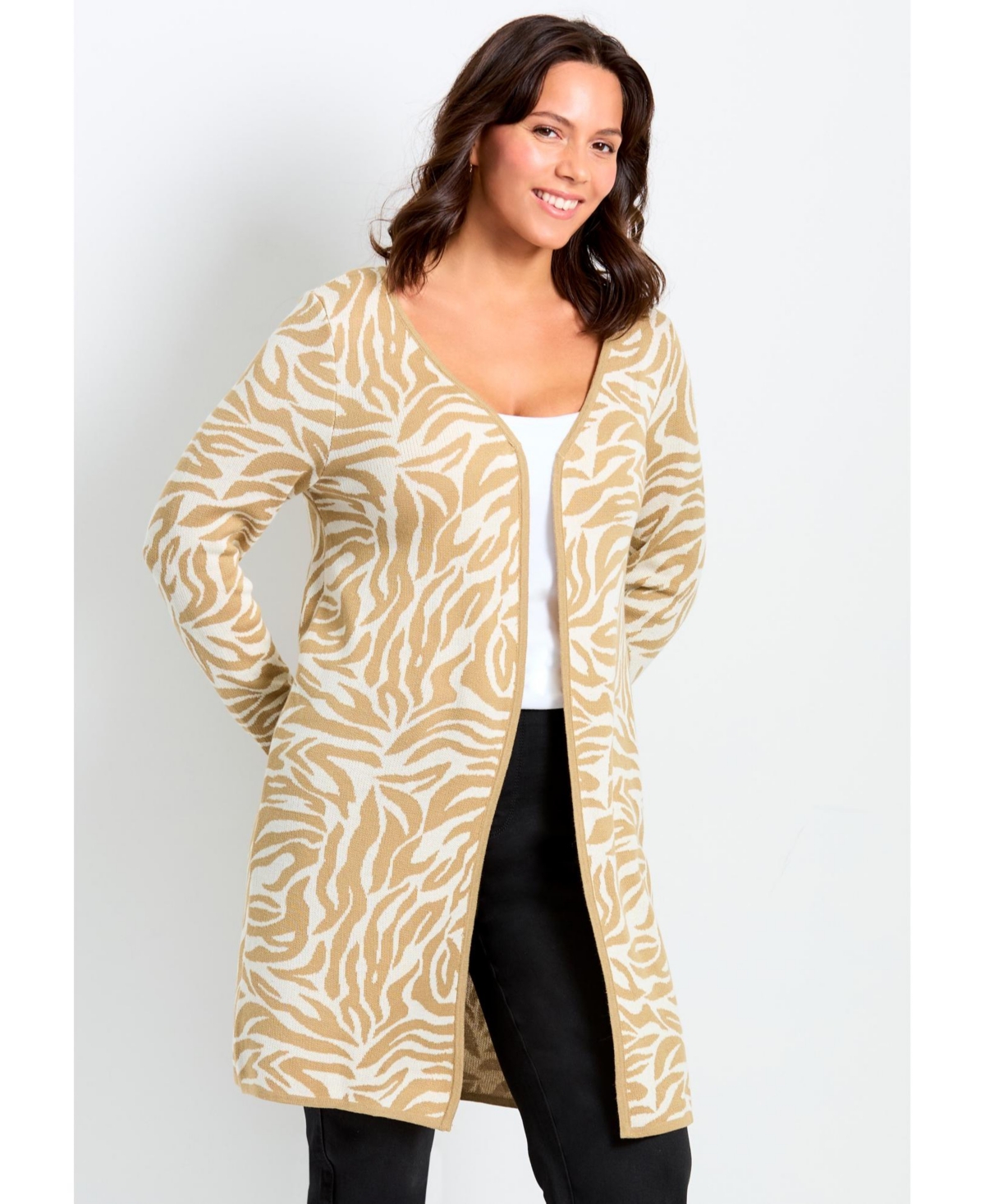 Avenue Women's Open Front Sweater Cardigan