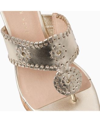 Jacks Rogers High Wedge Women's Sandal with Open Toe and Ankle Strap