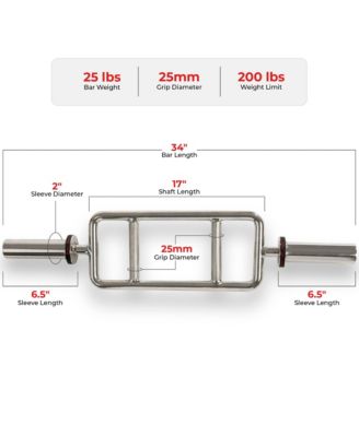 Olympic Tricep Bar with Spin-Lock Ring Collars