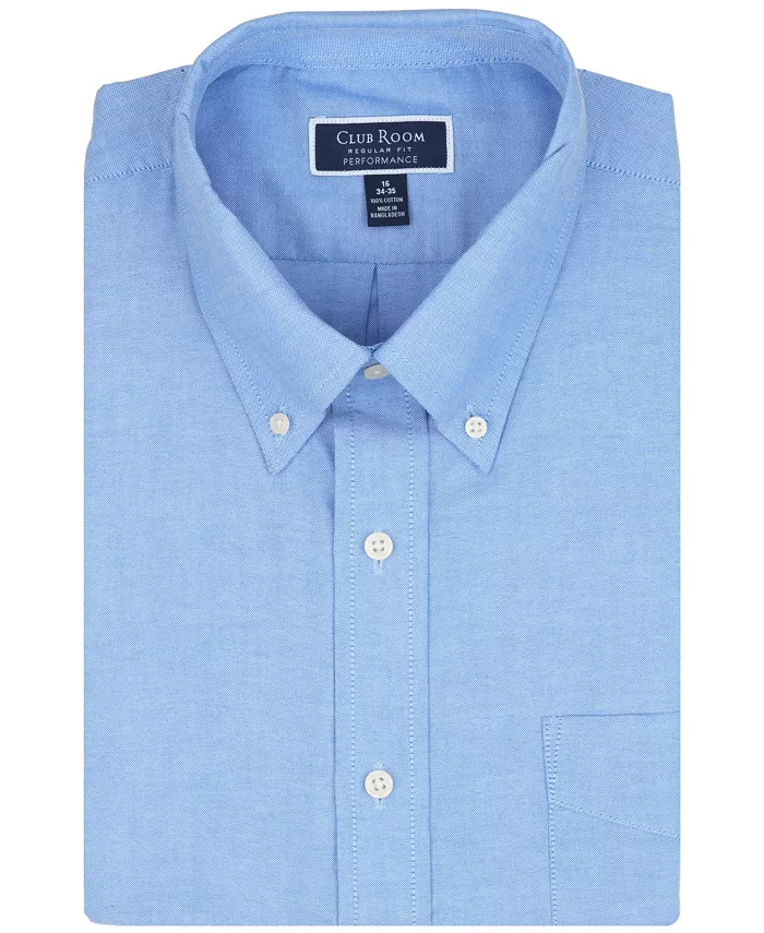 Men's Button-Down Oxford Solid Dress Shirt - thumbnail 6
