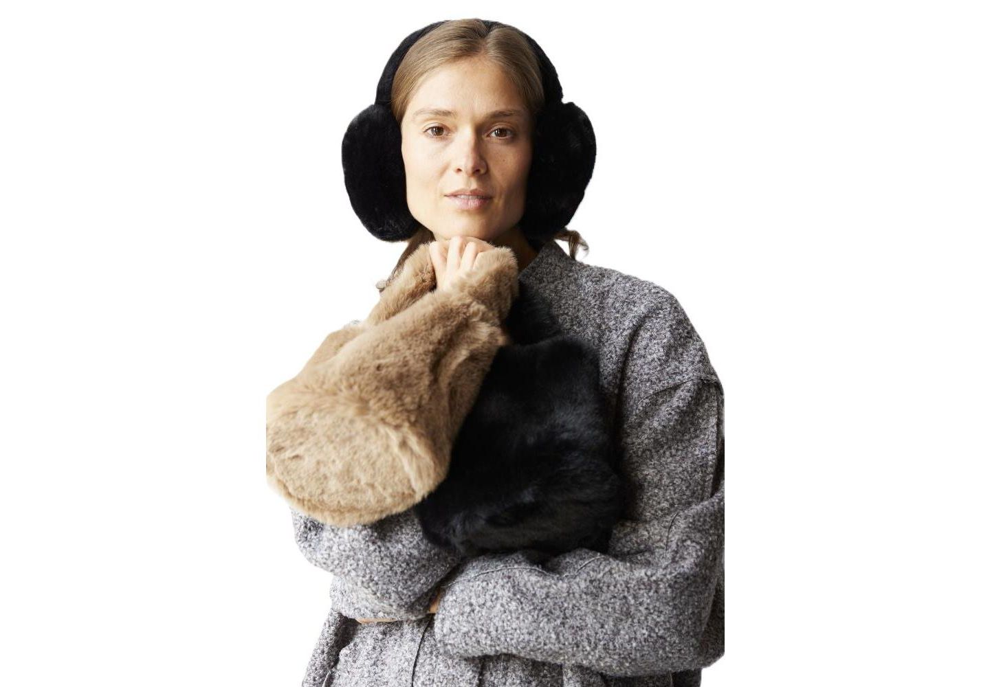 Женская сумка Hat Attack Faux Fur Mini, цвет: Чёрный — фото 4