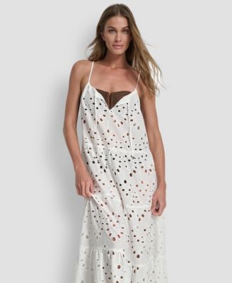 Women's Tiered Maxi Dress Swim Cover-Up