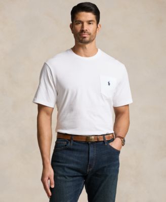 Men's Big & Tall Crew-Neck Pocket T-Shirt