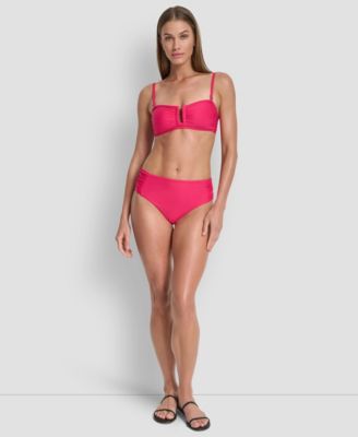 Women's Shirred U-Wire Bandeau Bikini Top