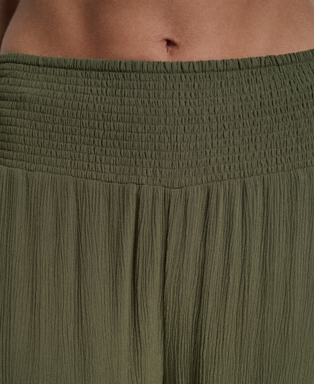 Dkny Women's Smocked-Waist Cover-Up Pull-On Pants