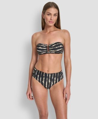 Women's Shirred U-Wire Bandeau Bikini Top