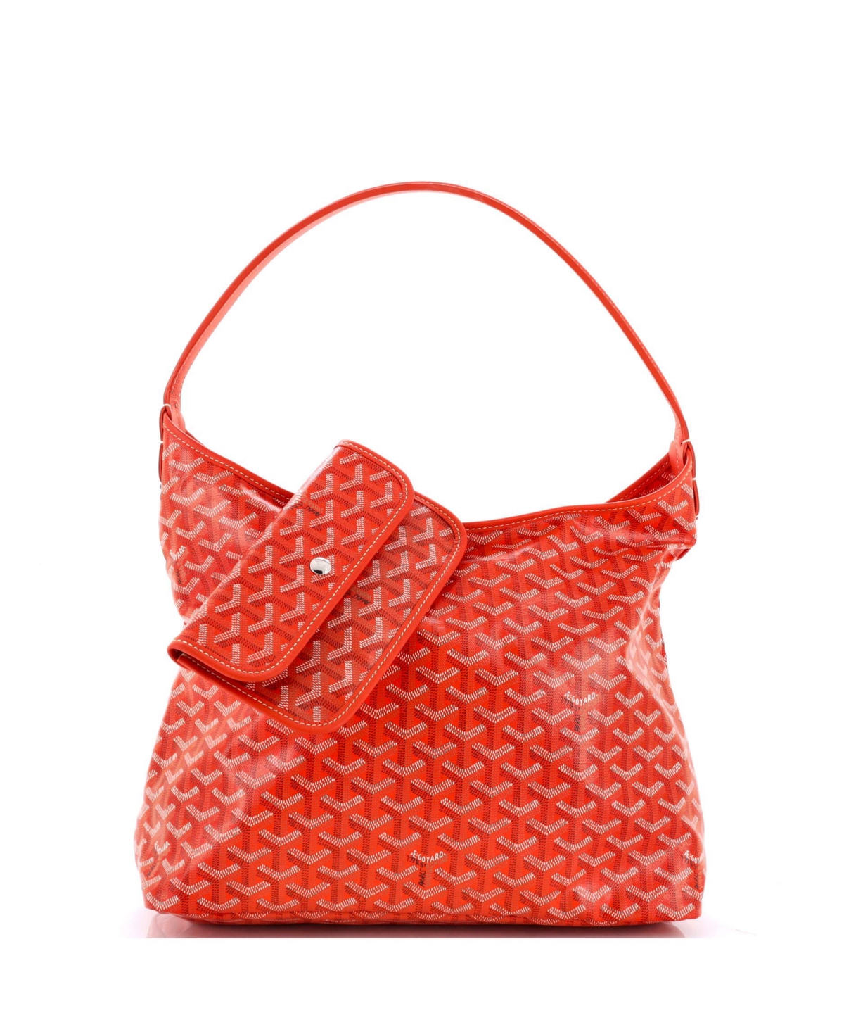 Pre-Owned Goyard Boheme Hobo Coated Canvas