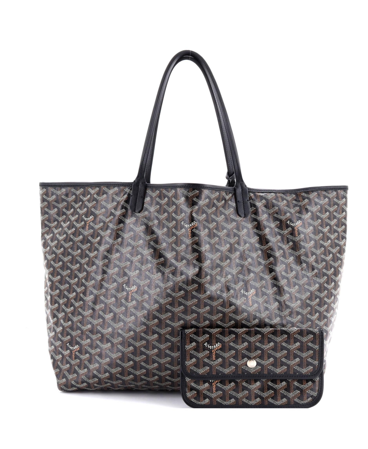 Pre-Owned Goyard Gm Saint Louis Tote Coated Canvas