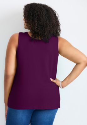 Plus Size Basic Layering Women's Tank