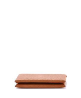 Pre-Owned HERMES Calvi Duo Card Holder Epsom