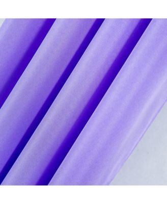 Gilbert Solid Single Grommet Curtain Panel Pair - 54x84", Lilac