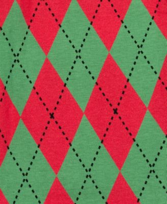 Dog Cotton Argyle Holiday Pajamas