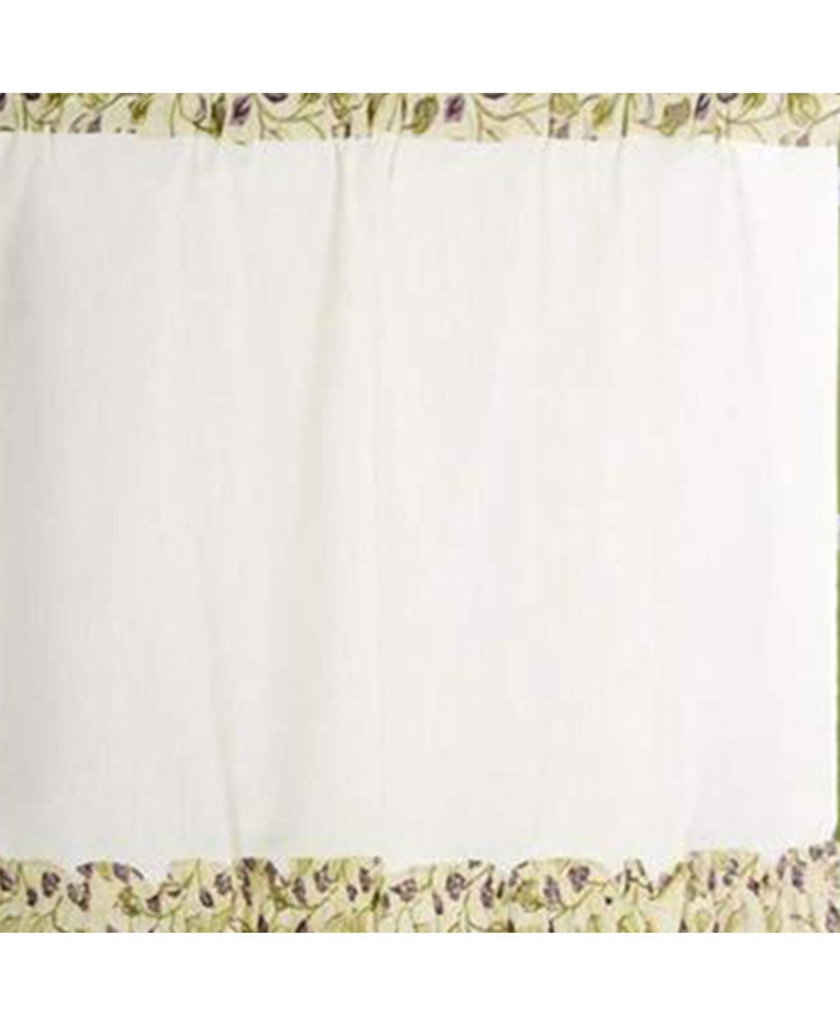 Ellis Curtain Clarice High Quality 2-Piece Leafy Branch Patterned Ruffled Tier Pair Window Curtains