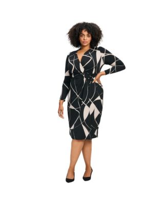 Plus Size Darlene Jersey Wrap Women's Dress