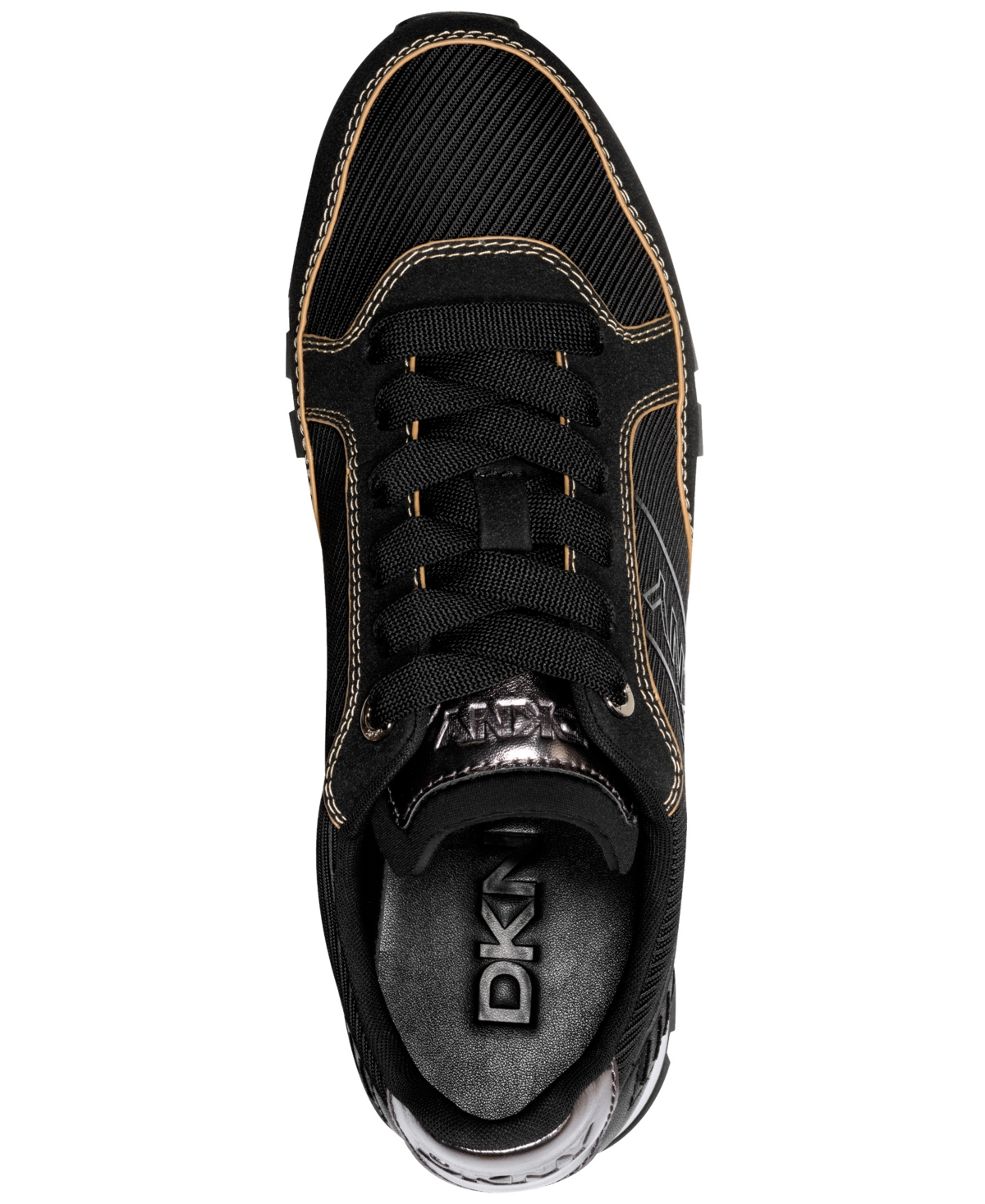 Dkny Women's Falina Lace Up Sneakers In Black