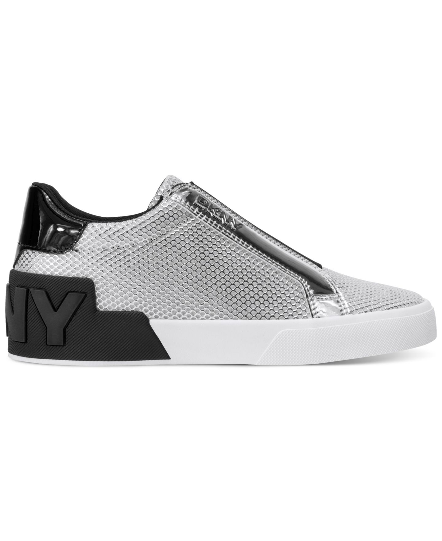 Женские кроссовки DKNY Mindi Slip-On, цвет: Серебряный — фото 2