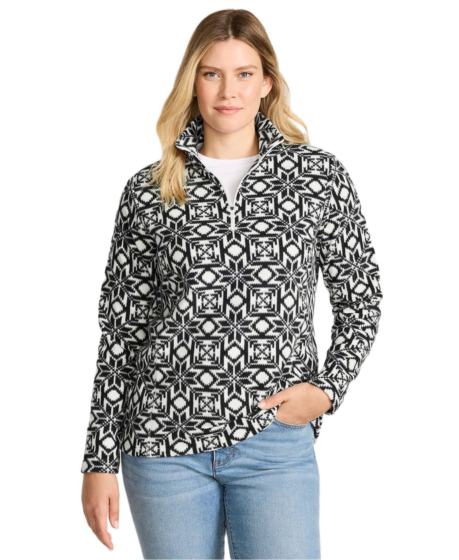 Women's Outerwear Coats Petite Anyweather Fleece Quarter Zip Pullover