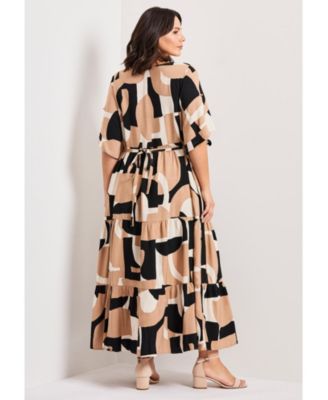 Women's Ivy Tiered Button Front Dress