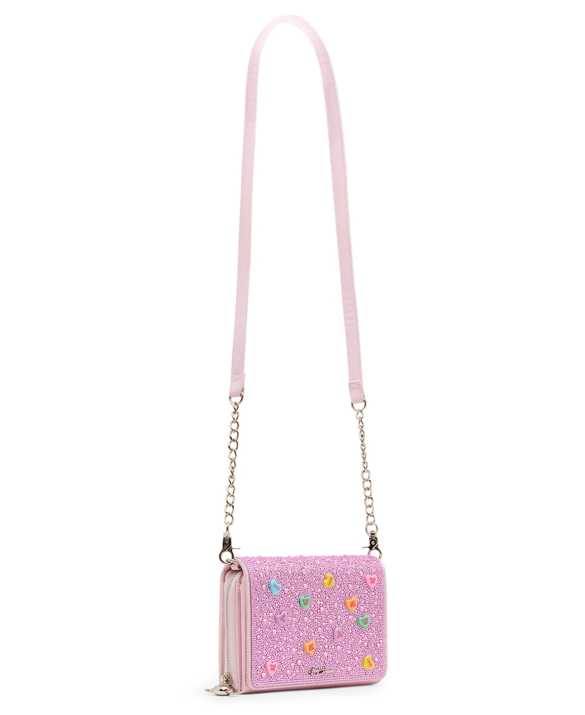 Betsey Johnson Candy Hearts Wallet Crossbody Bag