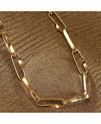 Women's The Chunky Twirl-Link Chain Necklace - California Gold