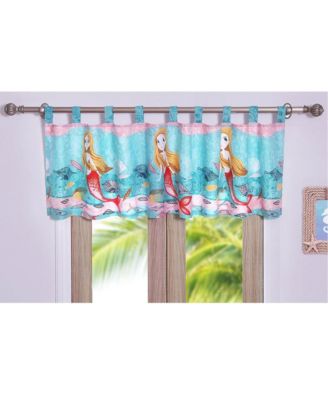 Greenland Home Fashion Mermaid High Quality Polyester Fabric Curtain Valance With 3" Rod Pocket - Multi 84x21"