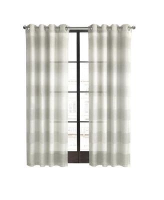 Paraiso Eclectic Smooth Textured Brighten Space Sheer Panel Grommet Curtain Panel 52" x 84"
